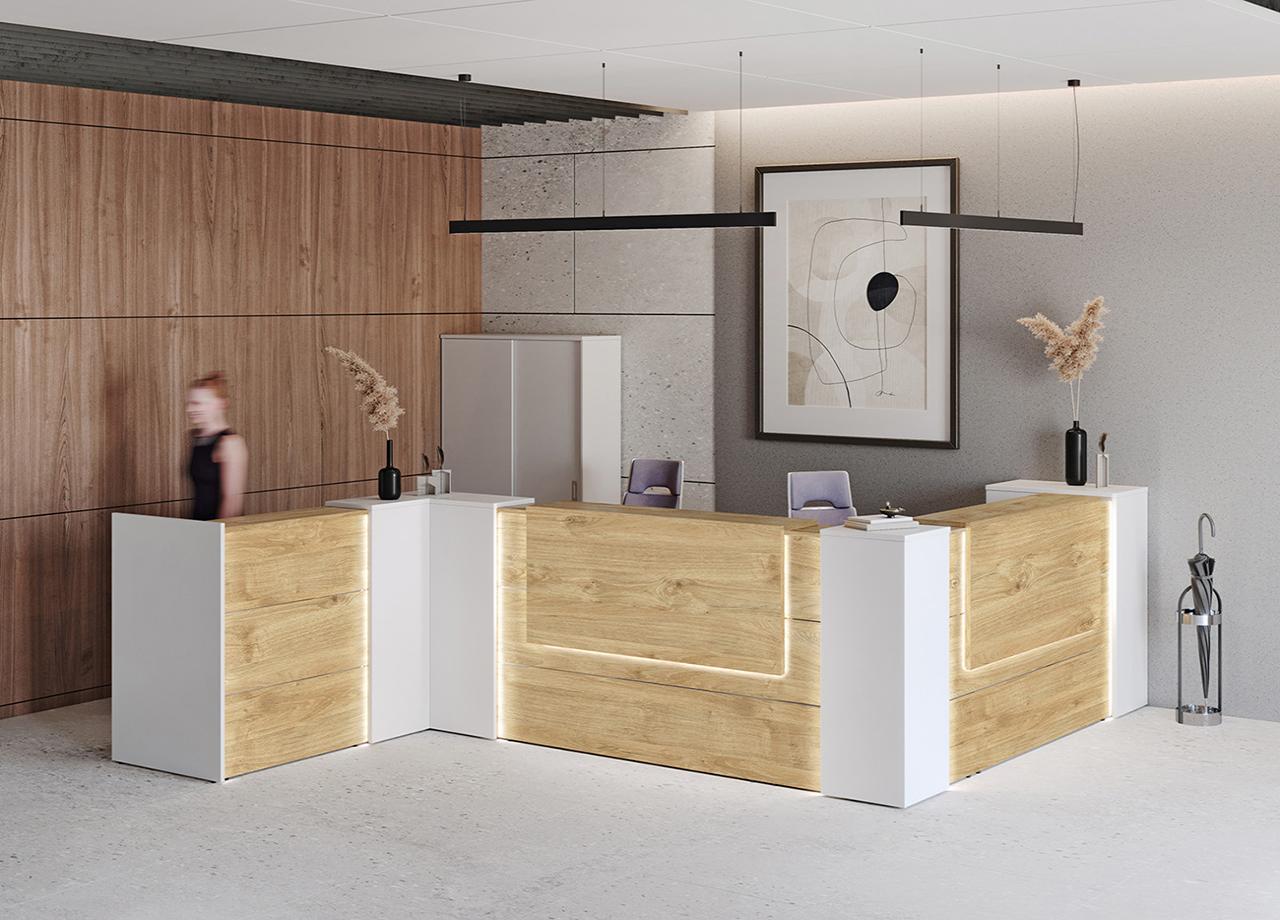 ONIX RECEPTION Тиквуд светлый Белый бриллиант-01